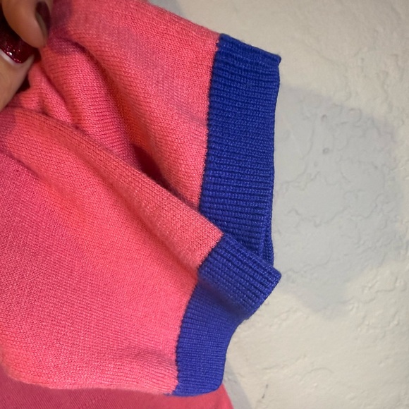 Lilly Pulitzer Pink Sweater with Blue Accents - Picture 4 of 6